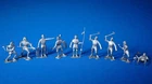 Louis Marx KNIGHTS & VIKINGS Playset—Full Set 9 Silver 54mm KNIGHTS, VF+ 1965