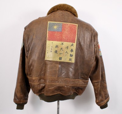 VTG Mens 80s Top Gun AVIREX G-1 Leather Flight Jacket W Patches 