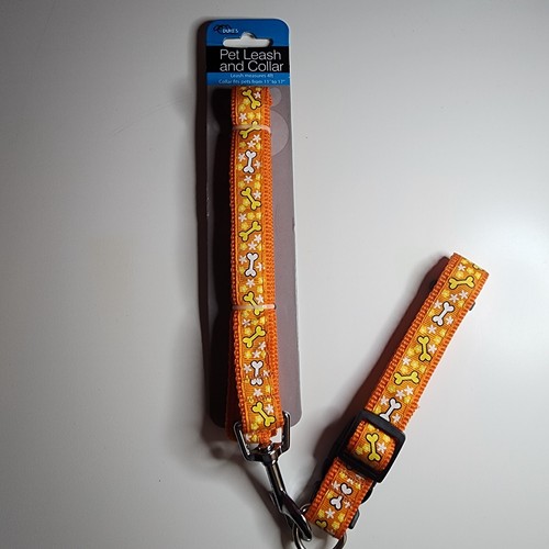 Pet Leash and Adjustable Collar Set for Dog Cat Puppy 11 inches to 17 inches - 第 1/3 張圖片