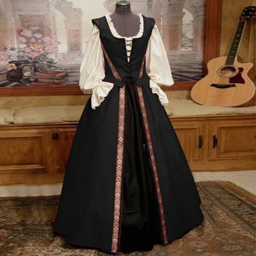 Renaissance viktorianisches Rokoko-Kleid Halloween Damenkostüm wunderschön gotisch - Bild 7 von 12