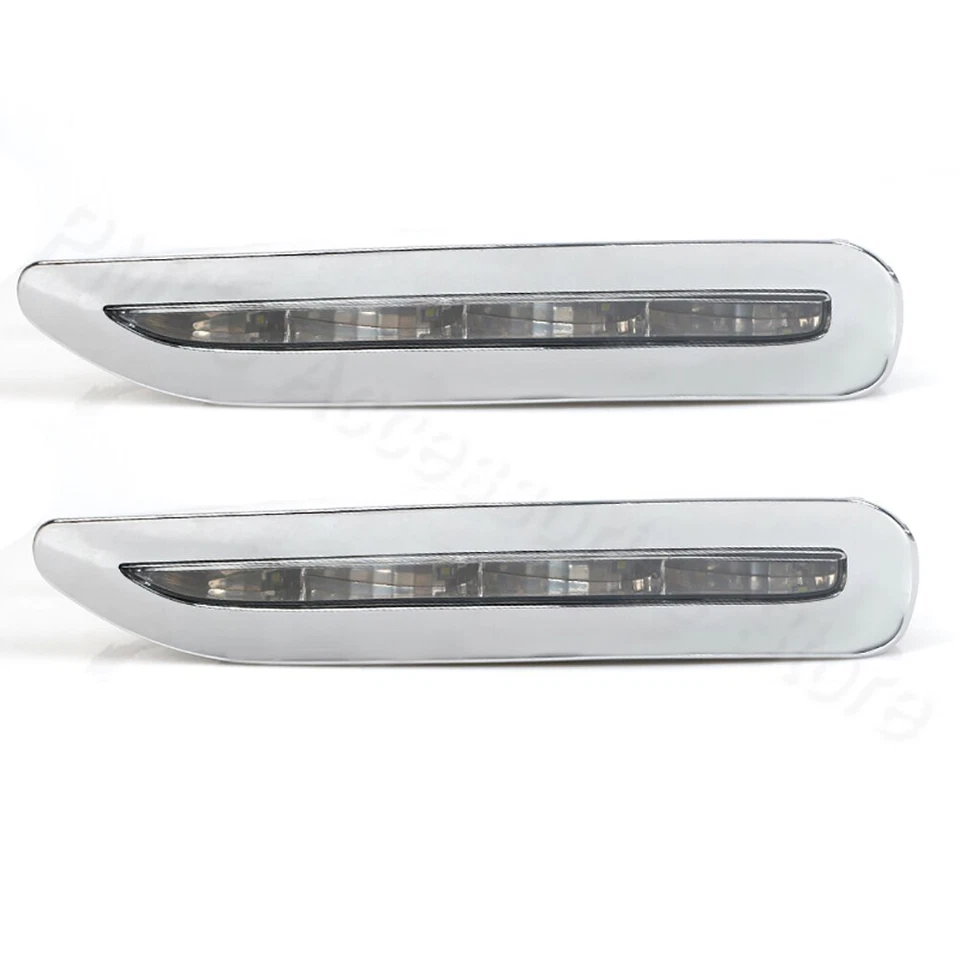 1 Pair LED Daytime Running Light+Chromed Strip For Lexus RX300 RX330 1998-2000 - Image 2 of 4
