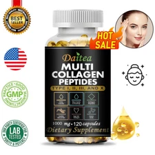 Multi Collagen 1000 Mg - Metabolic Support - Contains Types I, II, III & X