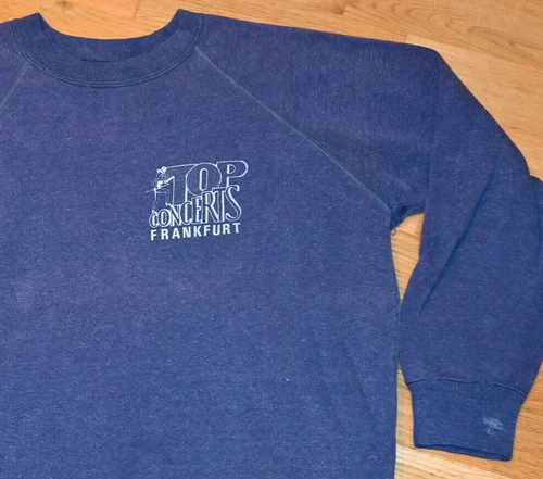 *1970's TOP CONCERTS* vtg tour sweatshirt shirt (M) Europe ' 1970s vintage concert t-shirt, vintage, single stitch, B+ condition