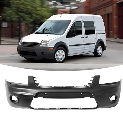 #ad #ad Front Bumper Plastic For 2010 2013 Ford Transit Connect W Fog Light Holes $154.99