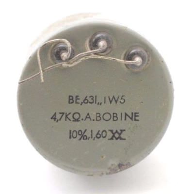 POTENTIOMETER COILED 4.7K OHM 10% LIN W/O ON/OFF NOS 1PC POTENTIOMETER COILED 4.7K OHM 10% LIN W/O ON/OFF NOS 1PC