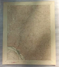 ORIGINAL IRONTON OHIO KENTUCKY GEOLOGICAL SURVEY TOPO MAP TOPOGRAPHICAL 1918