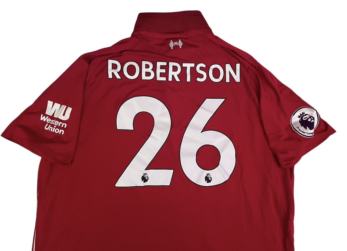 Liverpool FC Robertson 26 シャツ 2023-24 Liverpool Match Issue Home Shirt Robertson #26