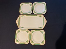 WOODS IVORY WARE ART DECO SANDWICH SET