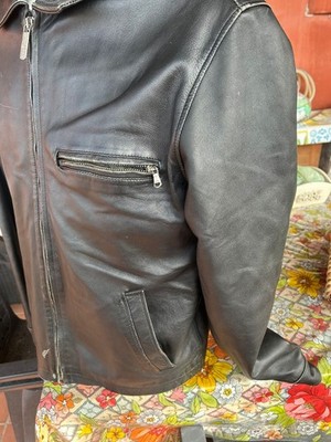 Jacket Chevignon Men's Leather Black Size L CC0426 | eBay