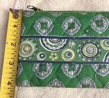 Toni Green Zip Quilted Coin Wallet Made In India 100 Cotton 5 x4