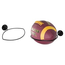 Black Wall-mounted Rugby Holder Sport Ball Display Storage Rack for Basketball
