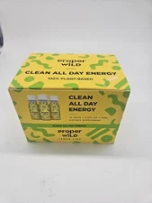 Proper Wild Vegan Energy Shots Box Of 12 - Lemon Lime - 2.5oz