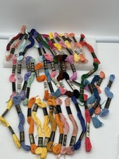 Vintage Iris DMC Embroidery Cross Stitch Thread Lot Of 40 Skeins Assorted Colors
