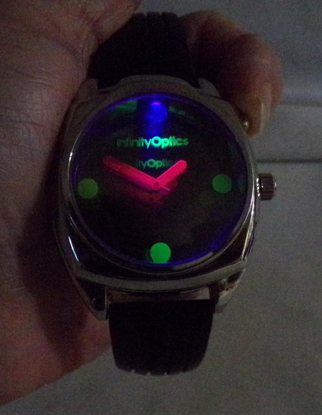 Infinity Mirror Optics Fluorescent Lighted Wrist … - image 7