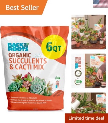 6 Quart Succulent & Cacti Potting Soil with Rapid Drainage Features