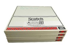 Scotch 207 Reels with Tape and Boxes, 1/4 x 10.5, Set of 4 - Used, Free Shipping