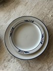 Dansk Concerto Allegro Porcelain Dinner Set Blue White Japan Plates Bowls Cups — photo 2
