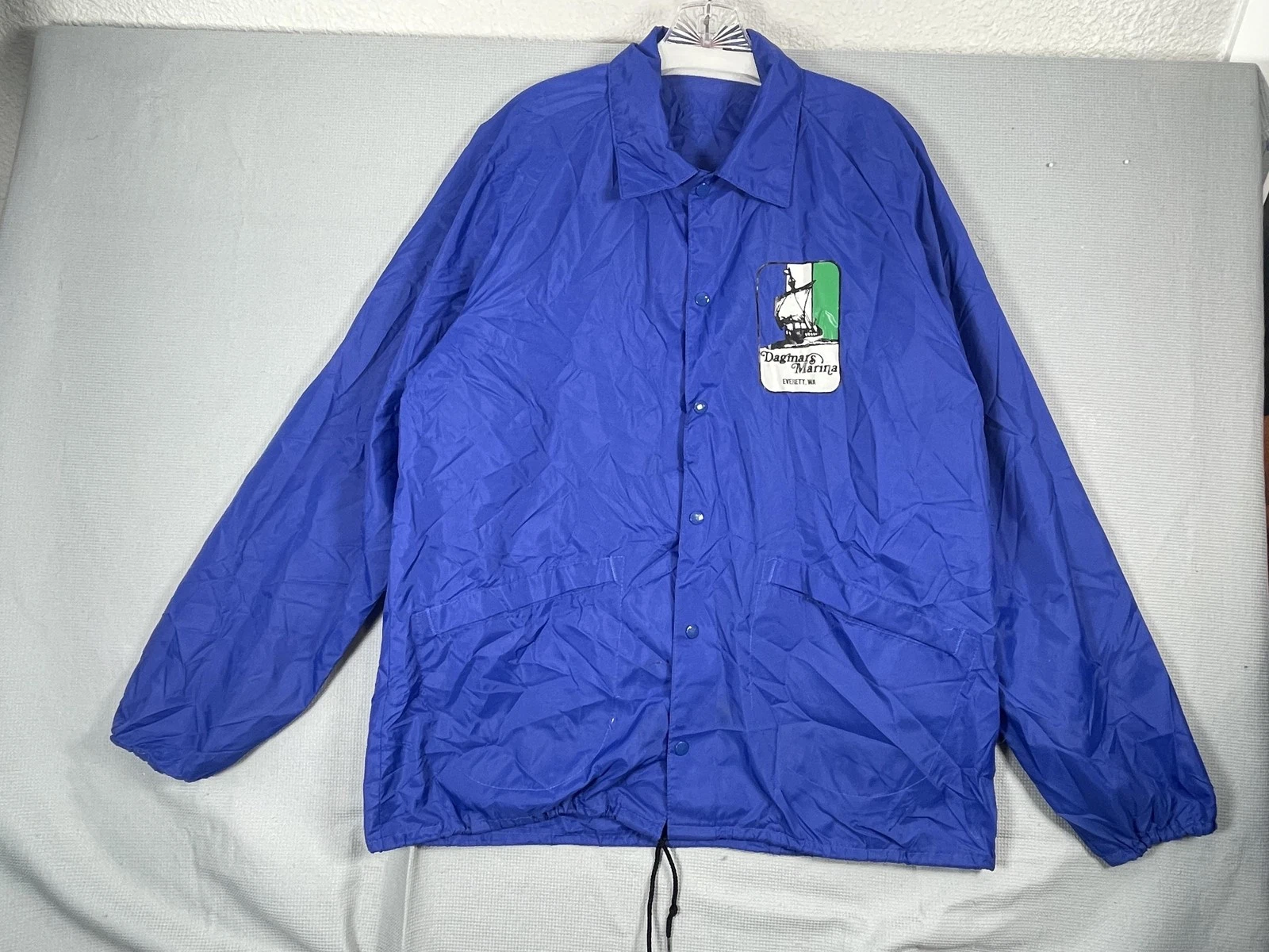 VTG Dunbrooke Jacket Mens Large Nylon Windbreaker Dagmars Marina Everett WA USA