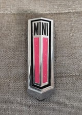 LEYLAND-MORRIS 1969-80 CLUBMAN MINI GT-S GENUINE CHROME GRILL BADGE!!