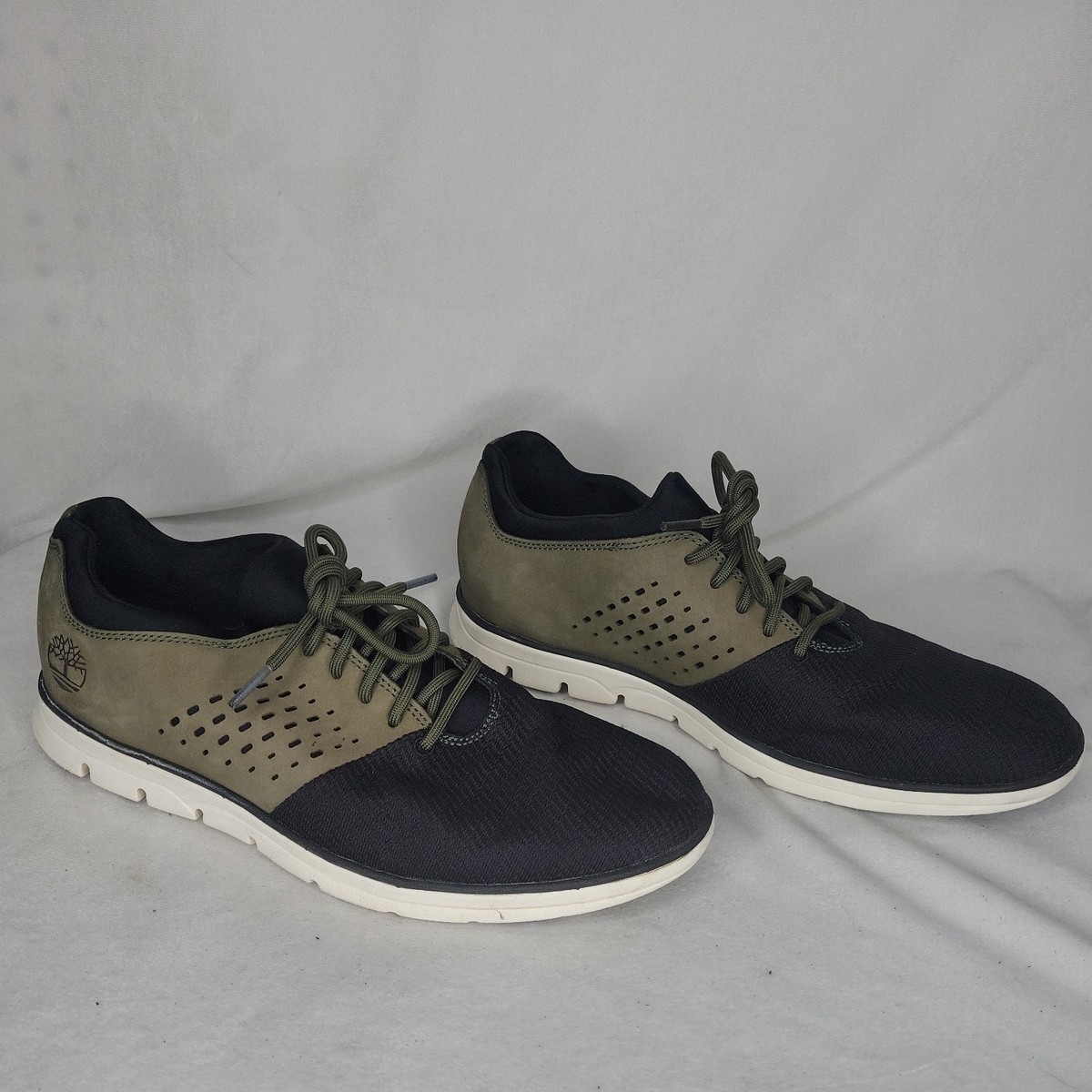 Timberland Bradstreet Oxford Mixed Media Shoes Green/Black  display picture 2