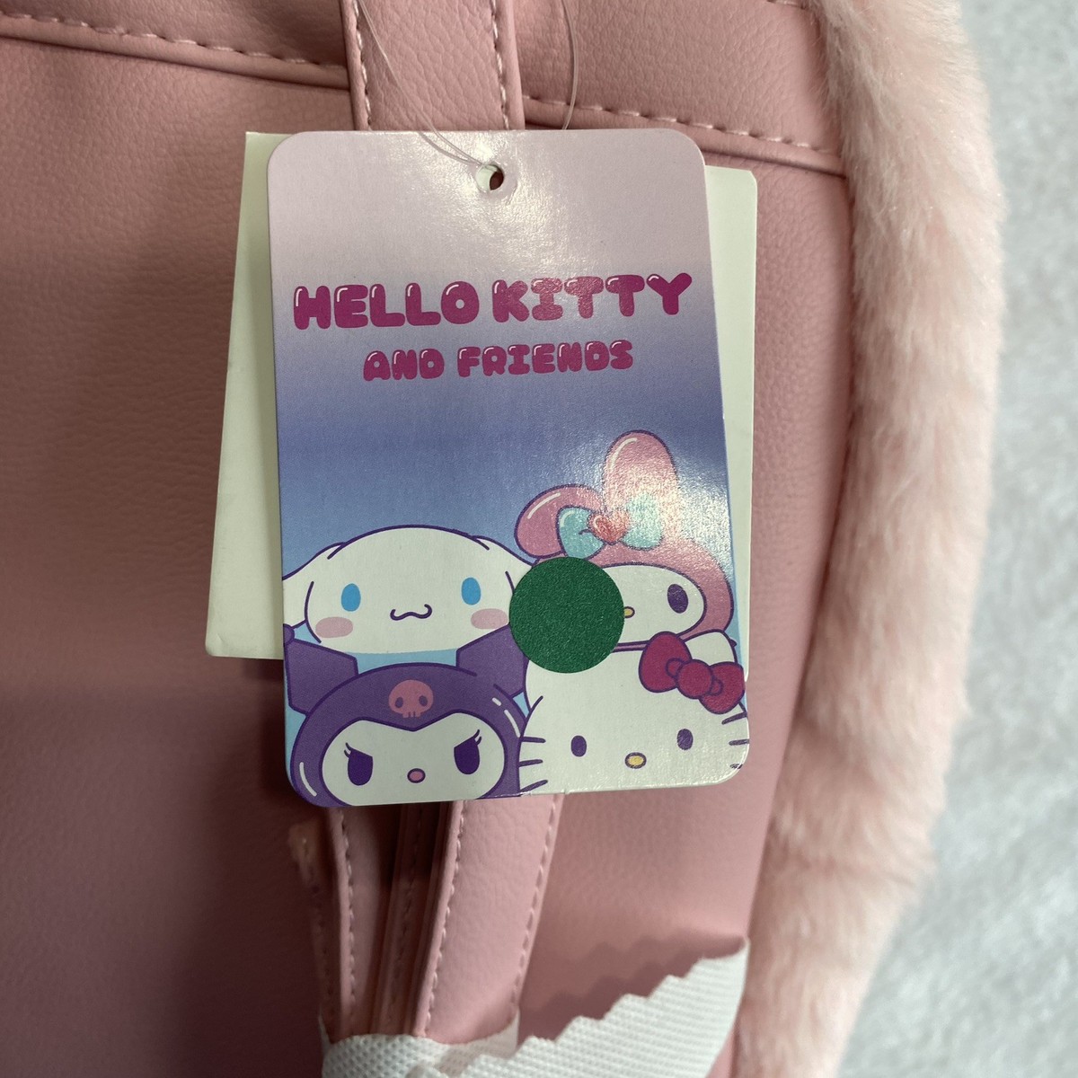 fuzzy pink loungefly backpack