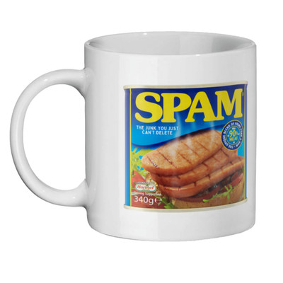 Spam Tasse lustig IT Worker Email Tee Kaffeetasse Geburtstag Arbeit Geschenk Papa Mama Freund