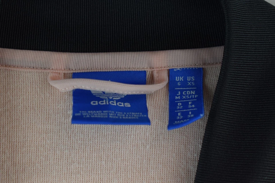 ADIDAS Pink Track Jacket size Uk 6 Womens Full Zip Casual Outdoors Outerwear - Image 4 of 4