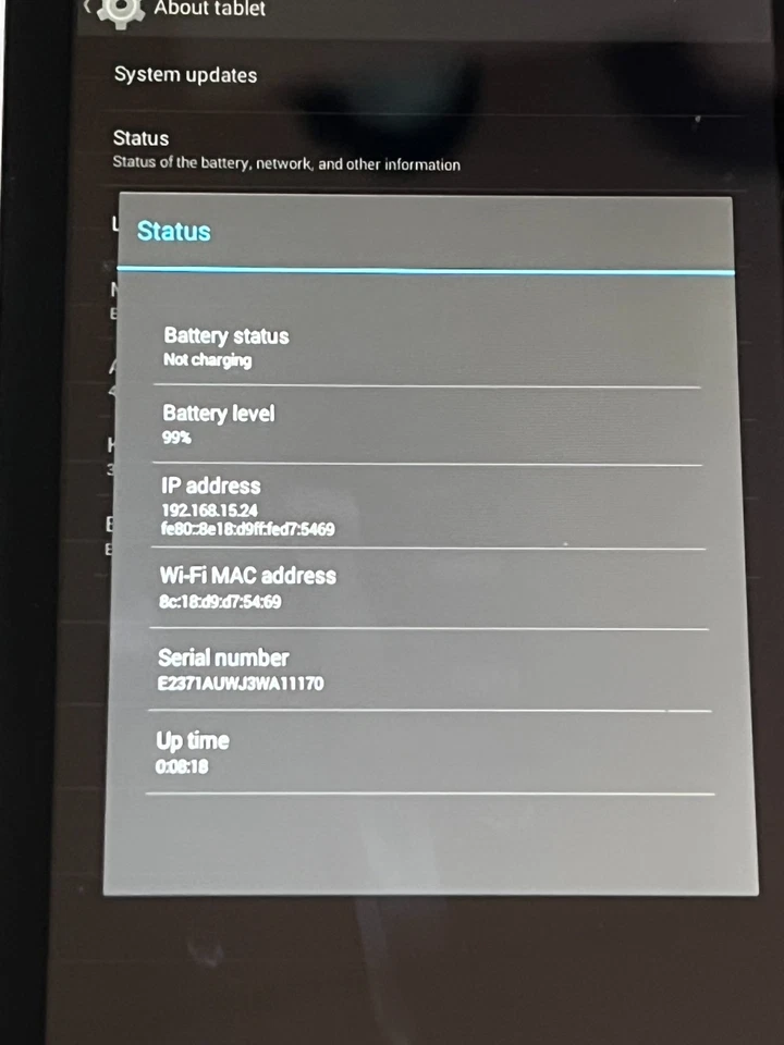 HISENSE SERO 7 E2371 TABLET ANDROID 8 GB WIFI ONLY ! - Image 3 of 4