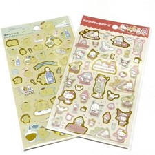Sanrio Characters Japan Limited + Pompompurin Sticker Sheets 2pc Set