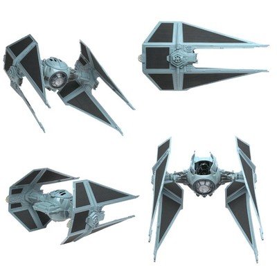 Star Wars Tie Interceptor mit Imperial Pilot