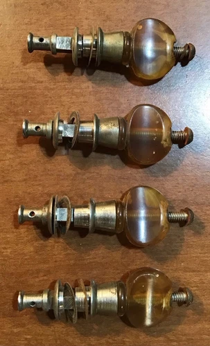 Vintage Banjo Tuning Pegs Friction Tuners Parts Champion Amber Uke Antique