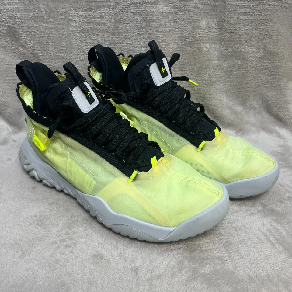 Nike Air Jordan Proto React Barley Volt Mens Size 11.5 Athletic Shoes Sneakers - Image 2 of 4