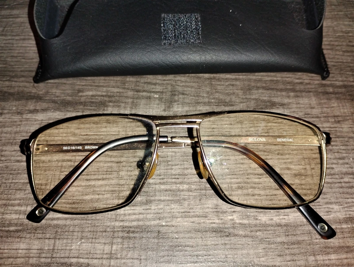 Caravelle By Bulova Ghent Eyeglasses Frames ONLY Dark Gunmetal Brown 50-19-140 Bulova Brown Eyeglass Frames for sale | eBay main image 2
