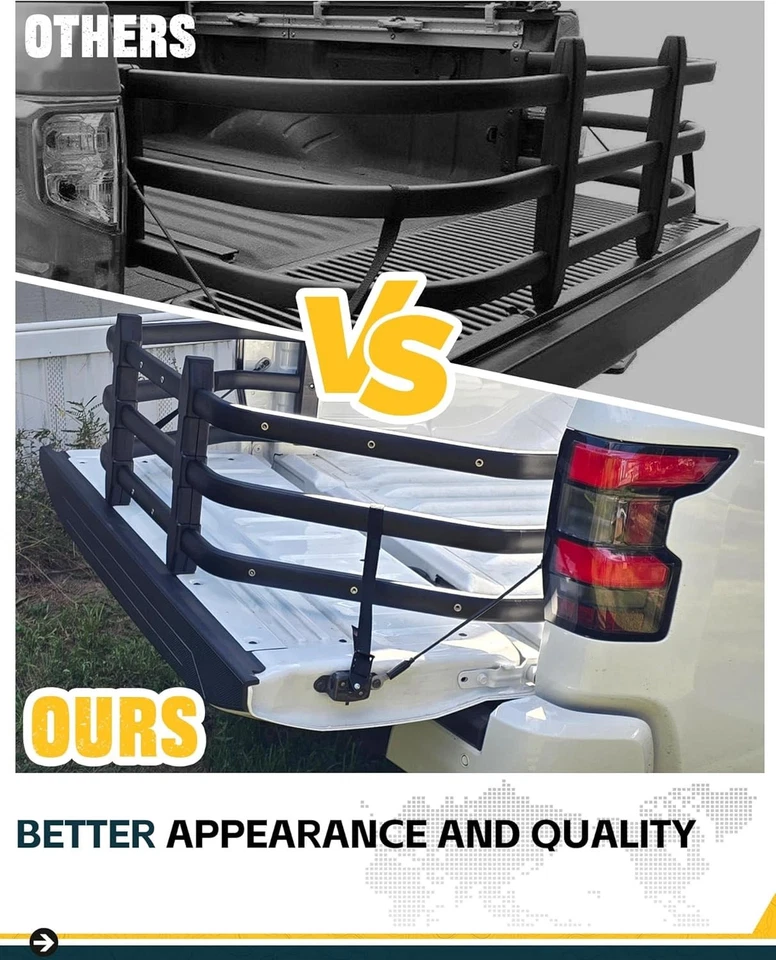 Truck Bed Extender For 2022-2025+ Hyundai Santa Cruz Aluminum Tailgate Extender - Image 4 of 4