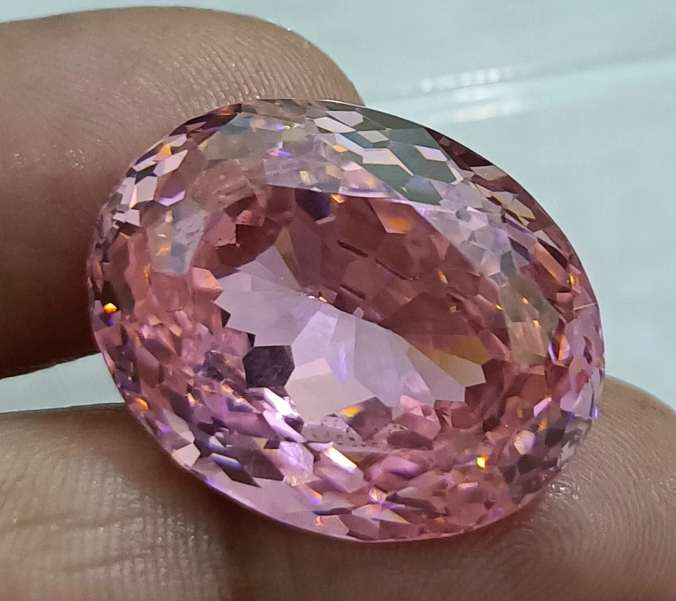 NATURAL 54.75 Ct REAL LOOSE Cambodian Pink Zircon Oval Cut Classic A++ GEMSTONE - Image 4 of 4