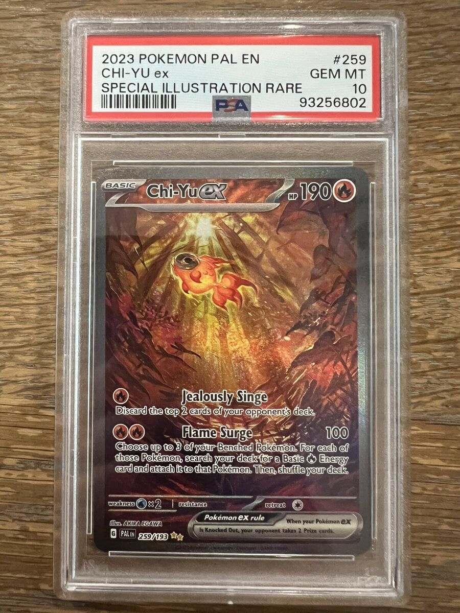 2023 Pokémon Paldea Evolved Chi-Yu EX SIR 259/193 PSA 10 GEM 2023 Pokémon Paldea Evolved Chi-Yu EX SIR 259/193 PSA 10 GEM
