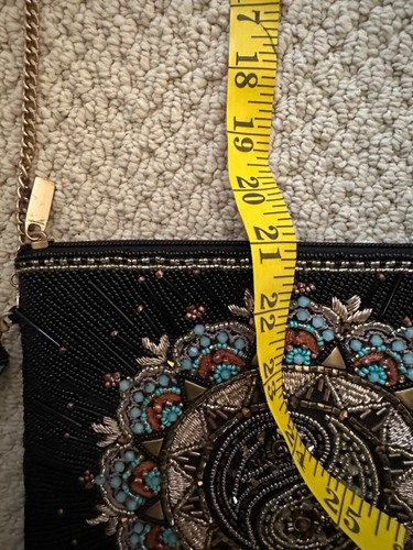 Bolso Bandolera Mary Frances Harmony, Cuentas Yin-Yang Usado en Excelente Condición Auténtico Certificado - Imagen 11 de 13