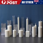 <!--F#f_0-->DIY Striped Roman Column Candle Mold Plastic Pillar Candle Making Silicone Mould<!--F/-->