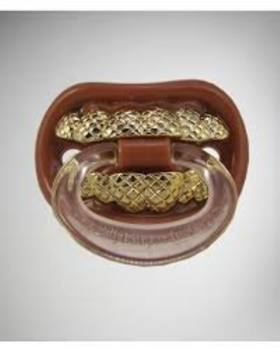 gold teeth pacifier