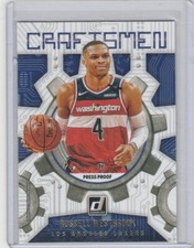 2021-22 DONRUSS CRAFTSMEN  PRESS PROOF RUSSELL WESTBROOK INSERT CARD #7
