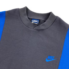 VTG 80's Nike Blue Tag Men's Sweatshirt Blue/Gray Medium