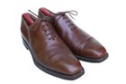 StefanoBi Italy Brown Leather Oxford Plain Toe Dress Shoe Men’s Size 10 — photo 2
