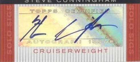 2008 Topps Co-Signers - Steve Cunningham #SS-SC
