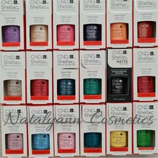 Image of CND Shellac Gel Nail Polish New Genuine Boxed - CHOOSE SHADE -7.3ml - NEW SHADE