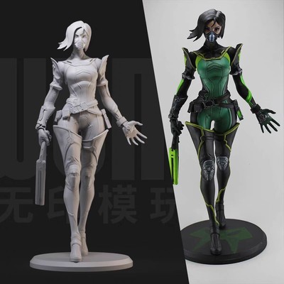 1/10  Viper - VALORANT - 3D Druck - Resin Figur Weiß Harz Modell