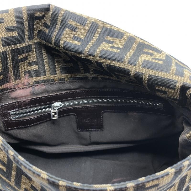 FENDI バッグ Fendi Zucchino Mamma Bucket 26325 Canvas/Leather Shoulder