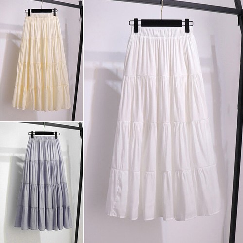 maxi skirt cotton linen