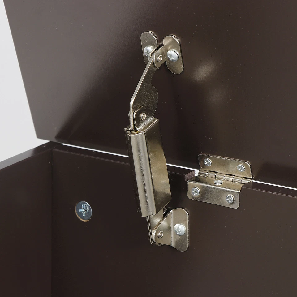 Toy Box Entryway Storage Chest Bench Double Safety Hinge Organizer Furniture  - Image 4 of 4