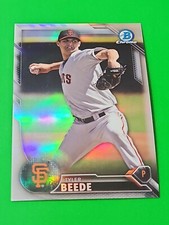 Tyler Beede 2016 Bowman Chrome Draft Refractor ,#BDC-182 , San Francisco Giants
