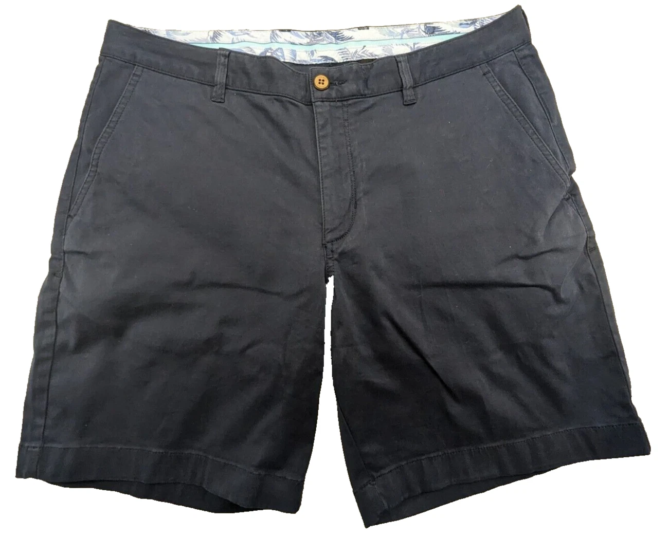Tommy Bahama Boracay Shorts Mens 35W 8" Blue Ocean Deep Marlin Logo